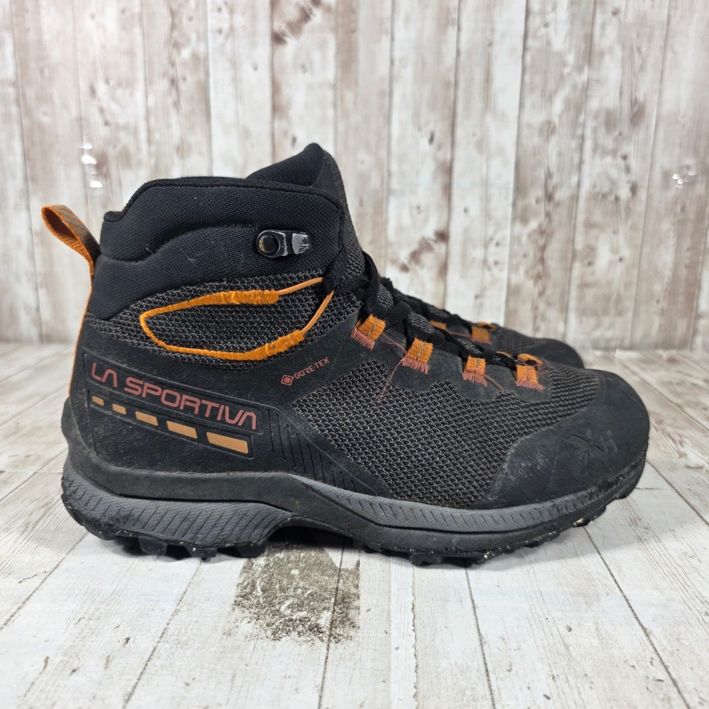 La Sportiva TX Hike Mid GTX Mens Hiking Boots‎ Black Pumpkin 2103-C Size 8.5 US